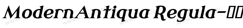 ModernAntiqua Regula字体转换